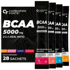 Carbamide Forte BCAA Powder 5000mg 28 Sachets – Front Pack Shot