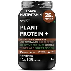 Carbamide Forte Plant Protein+ 1kg Belgian Chocolate – Front
