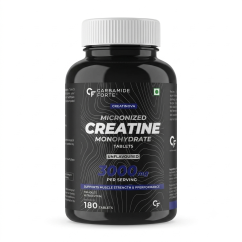 Carbamide Forte Micronized Creatine Monohydrate Tablets, unflavoured, 3000 mg per serving, 180 tablets