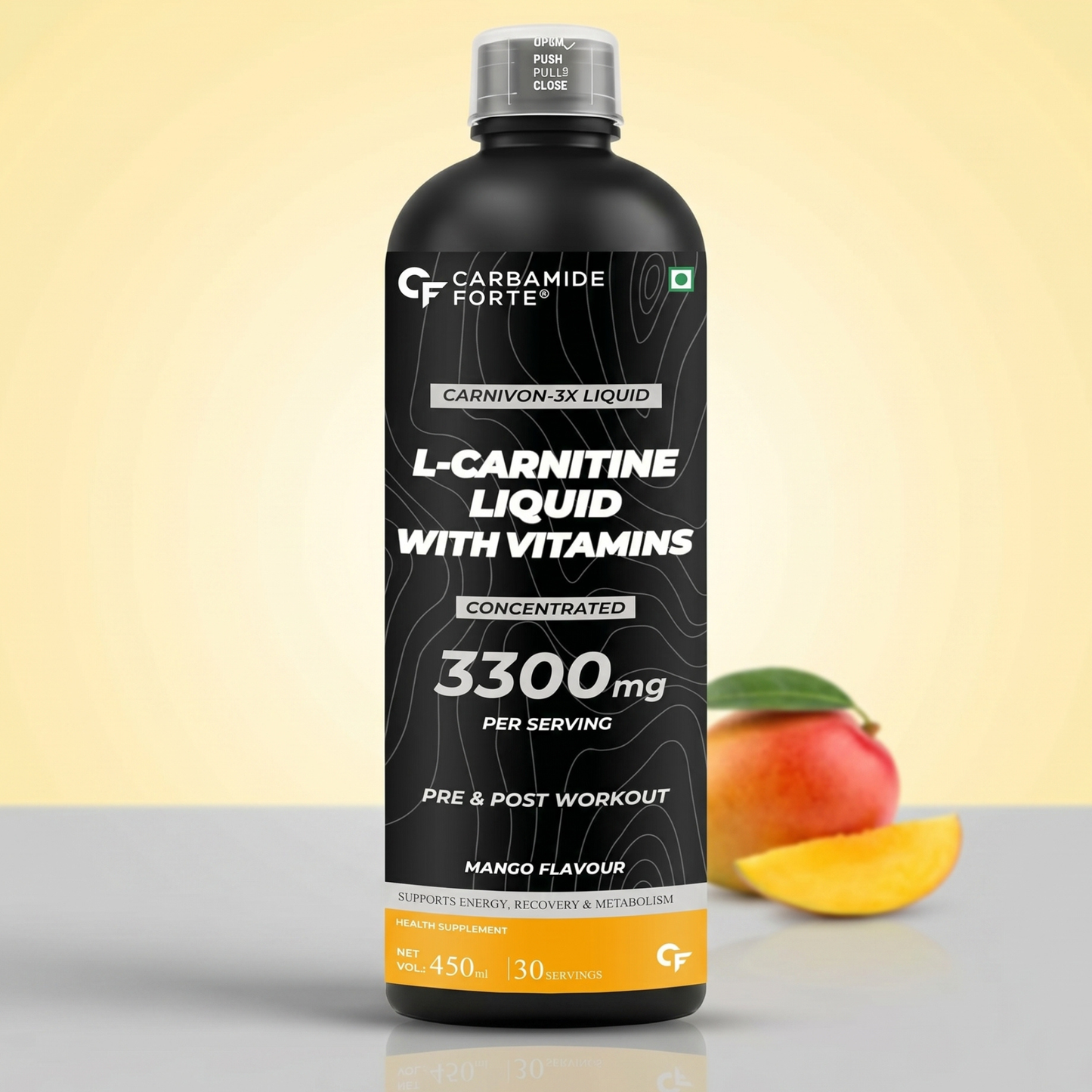 L-Carnitine Liquid 3300 mg – Mango 450 ml